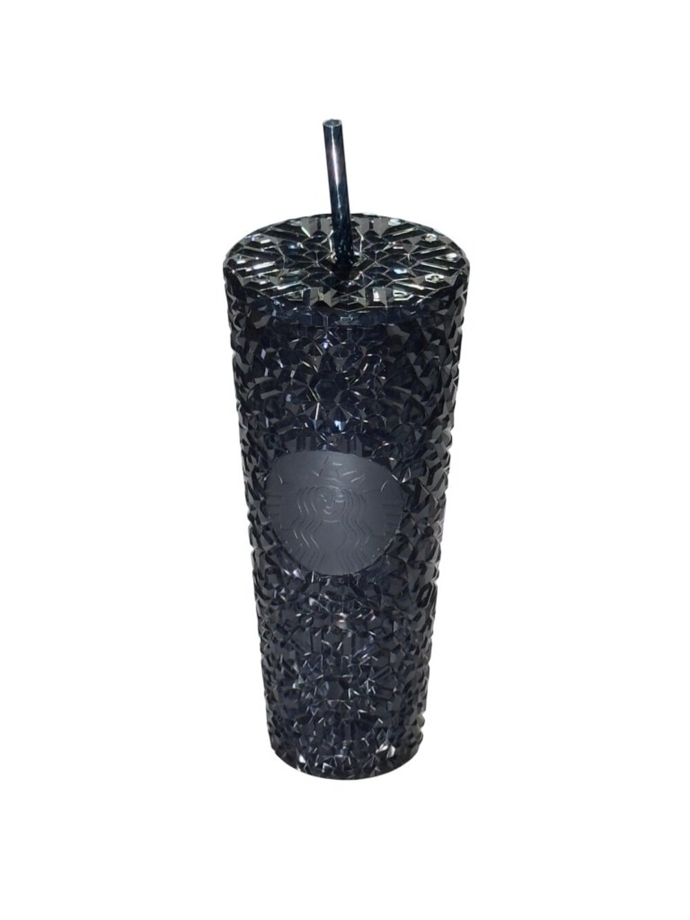 Starbucks  Dark Blue Studded 24 Oz Tumbler With Straw